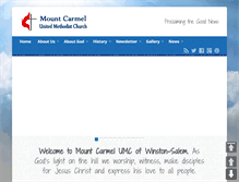 Tablet Screenshot of mtcarmelumc.org
